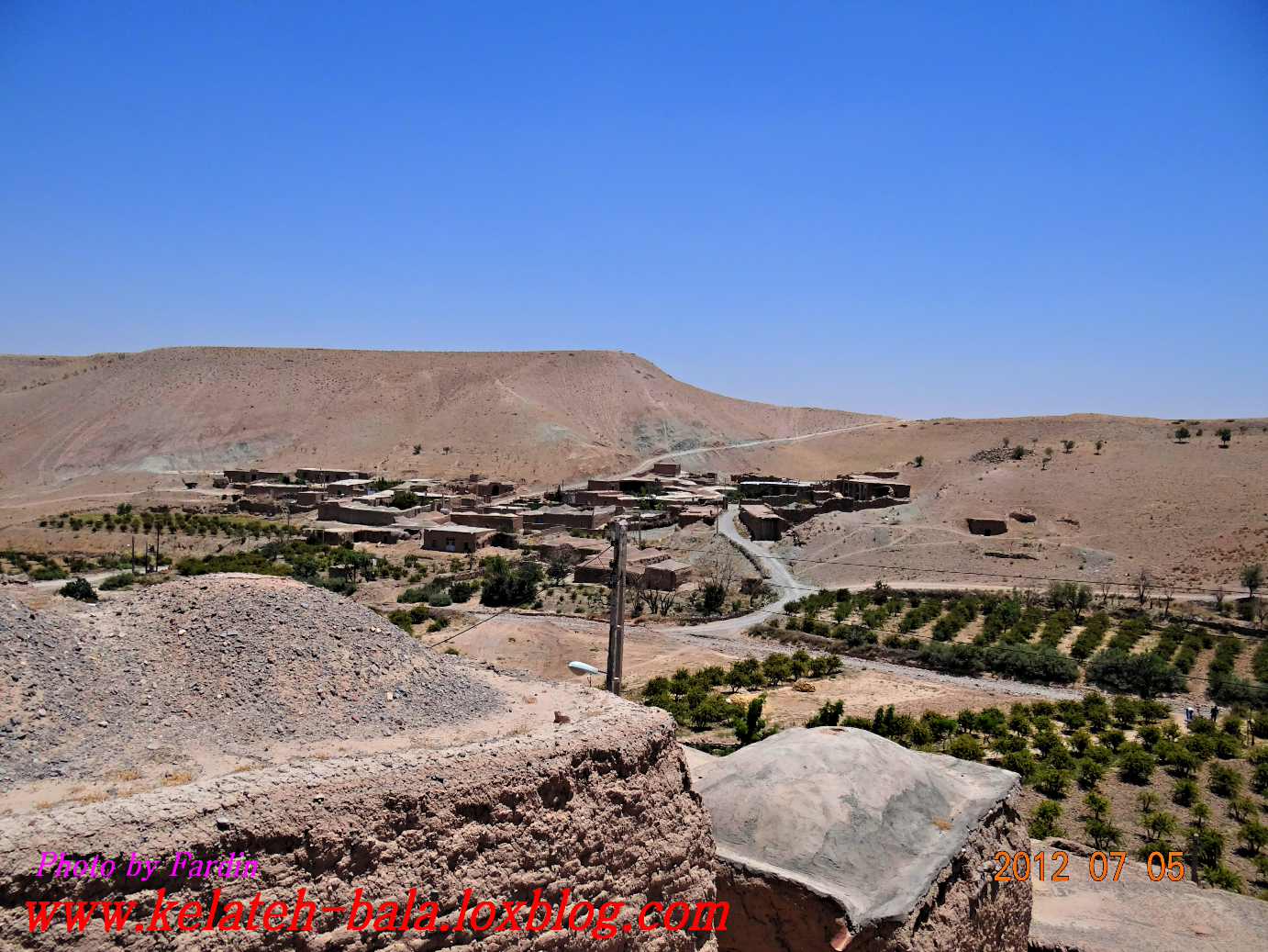 دور نمایی از محله سبزوار روستای کلاته بالا